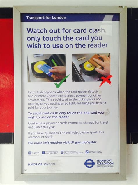 oyster contactless card clash|contactless tfl gov uk.